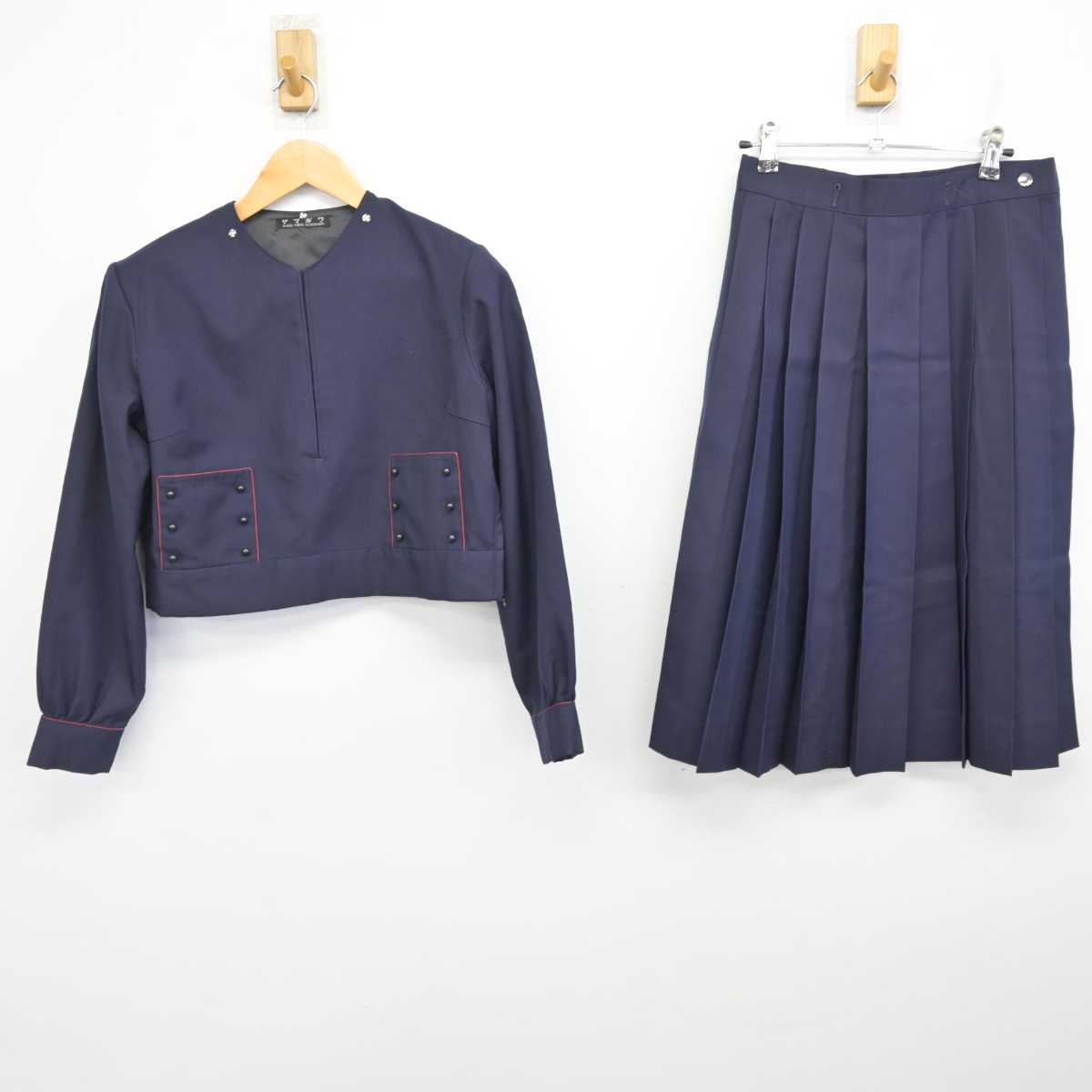 【中古】大阪府 帝塚山学院中学校高等学校 女子制服 2点 (ブレザー・スカート) sf076863