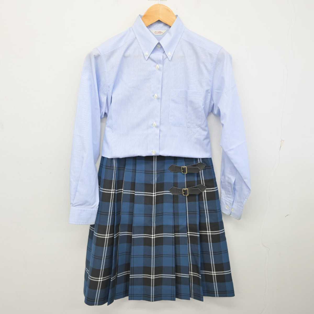 【中古】大阪府 桃山学院中学校・高等学校 女子制服 4点 (ブレザー・シャツ・スカート) sf076864