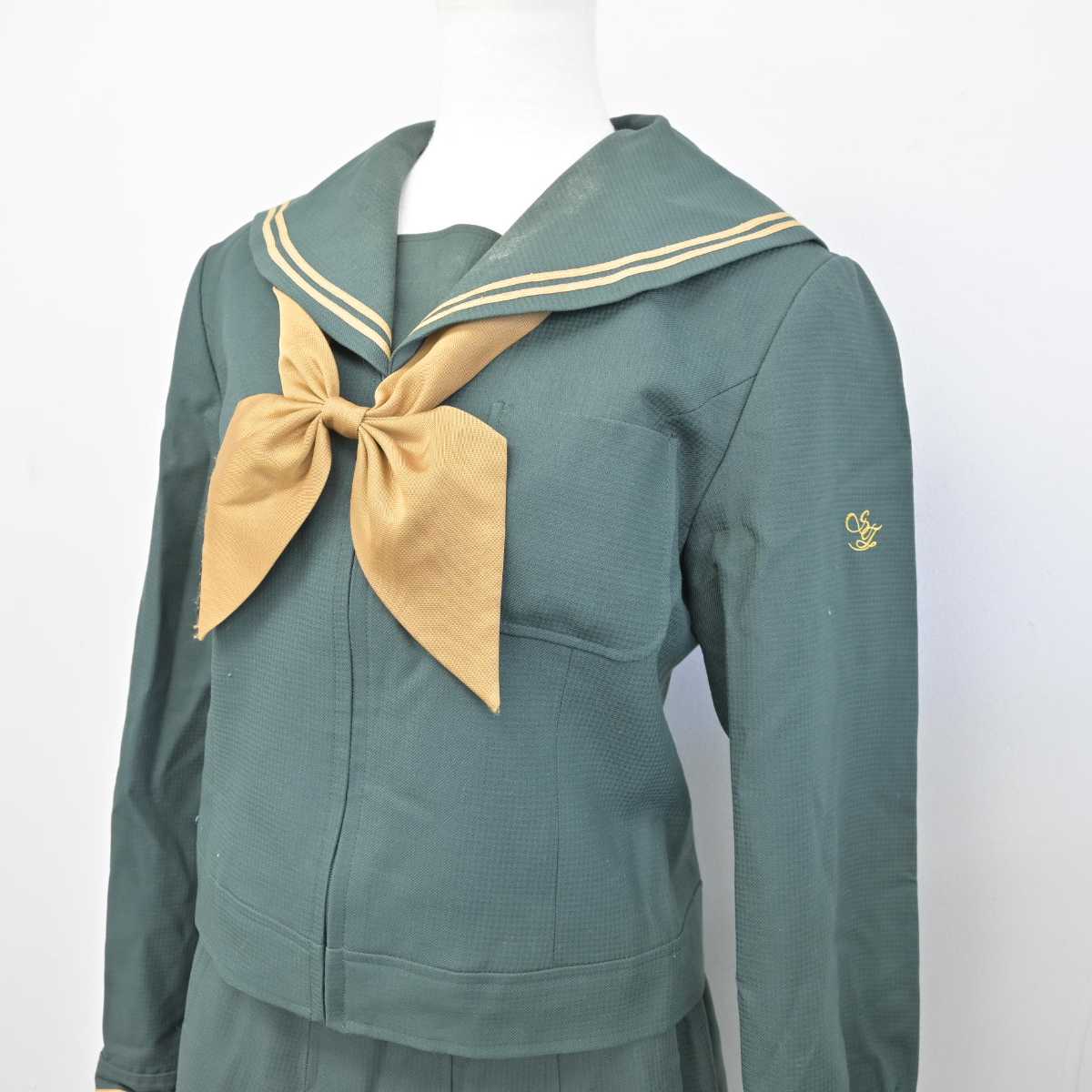 【中古】福島県 須賀川桐陽高等学校 女子制服 4点 (ブレザー・セーラー服・スカート) sf076865