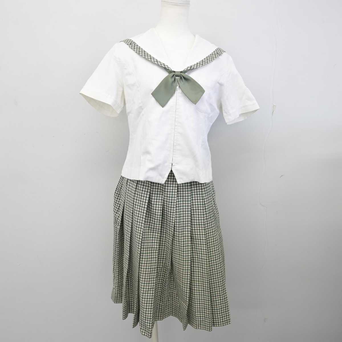 【中古】福島県 須賀川桐陽高等学校 女子制服 3点 (セーラー服・スカート) sf076866