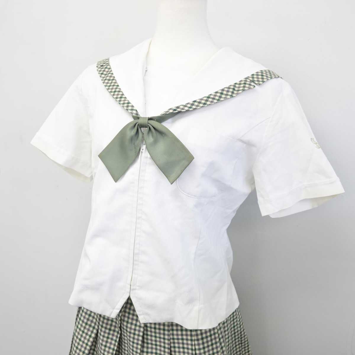 【中古】福島県 須賀川桐陽高等学校 女子制服 3点 (セーラー服・スカート) sf076866