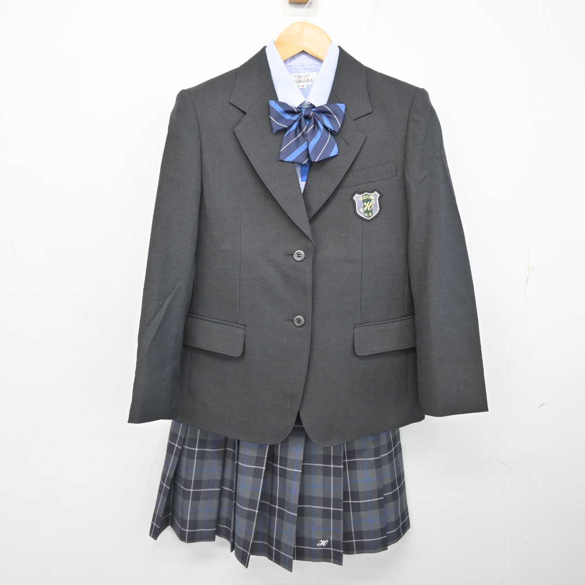 【中古】沖縄県 辺土名高等学校 女子制服 5点 (ブレザー・シャツ・スカート) sf076868