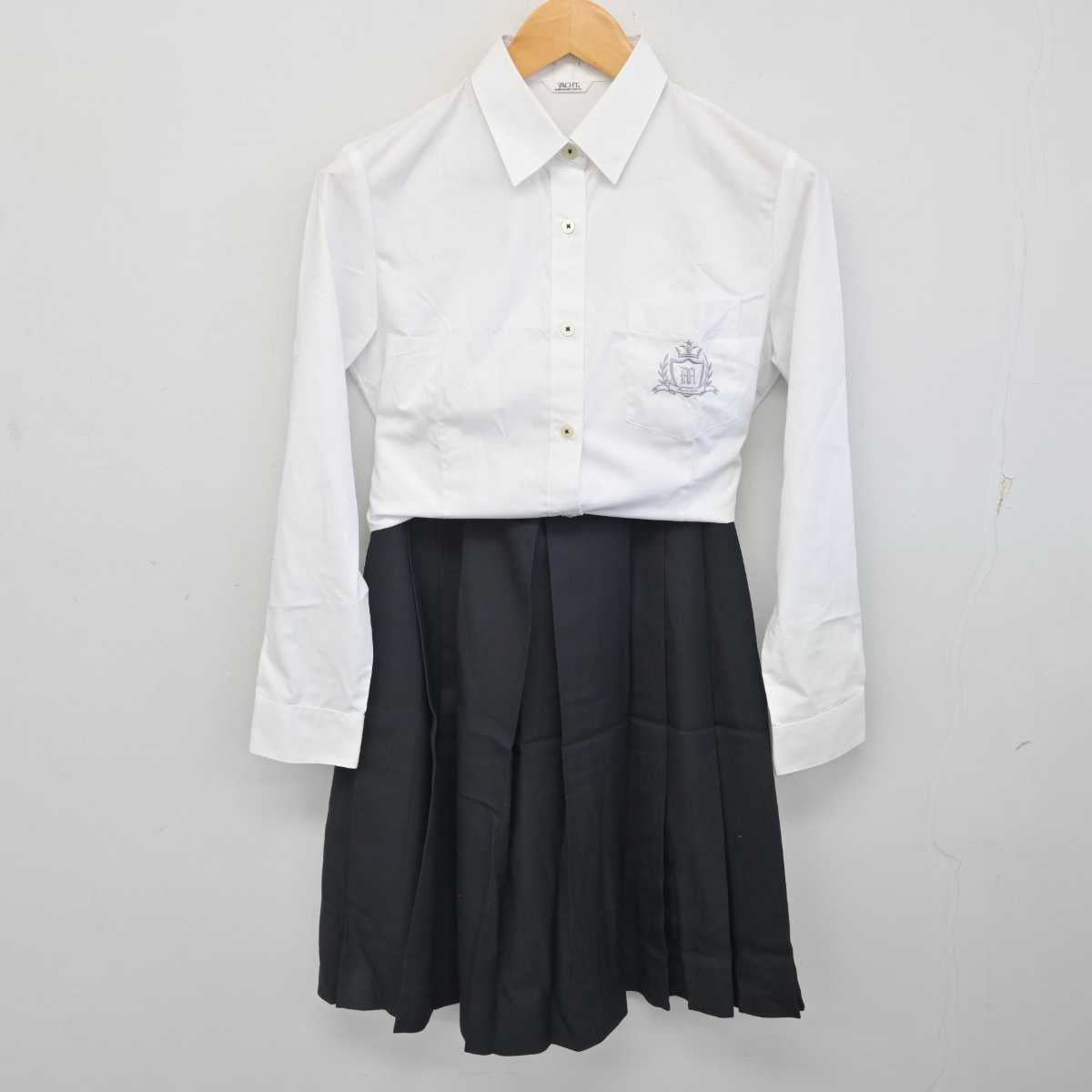 【中古】三重県 三重高等学校 女子制服 6点 (ブレザー・シャツ・スカート) sf076876