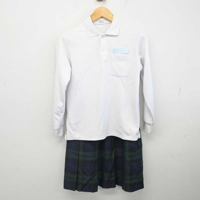 【中古】広島県 府中市立第一中学校 女子制服 3点 (ブレザー・シャツ・スカート) sf076881