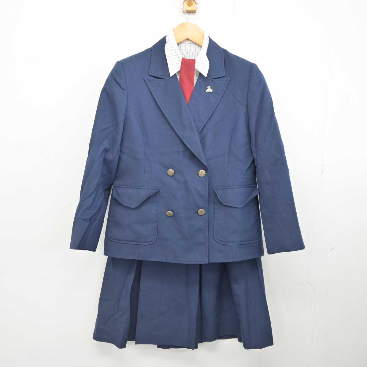 【中古】熊本県 熊本学園大学付属高等学校 女子制服 5点 (ブレザー・シャツ・スカート) sf076896