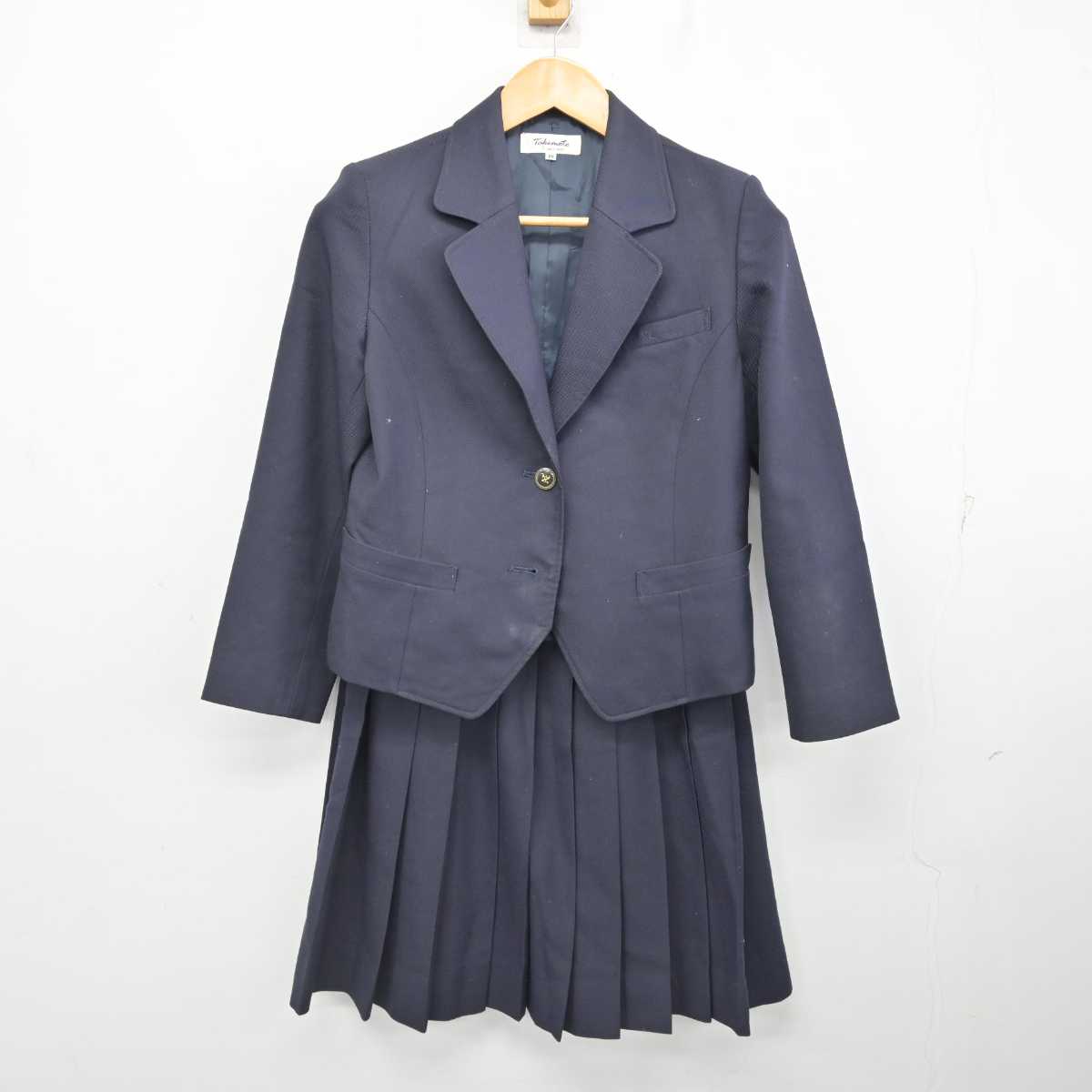 【中古】熊本県 熊本西高等学校 女子制服 2点 (ブレザー・スカート) sf076900