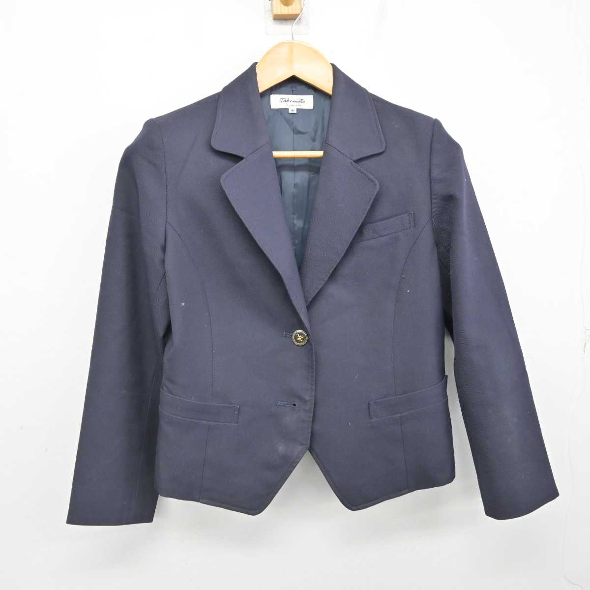 【中古】熊本県 熊本西高等学校 女子制服 2点 (ブレザー・スカート) sf076900