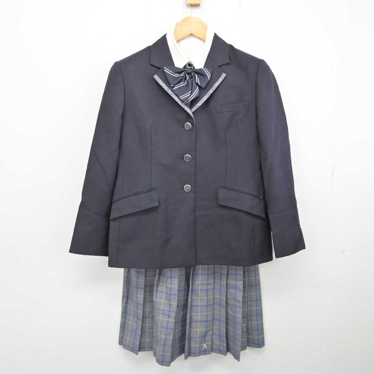 【中古】大阪府 芦間高等学校 女子制服 5点 (ブレザー・シャツ・スカート) sf076905