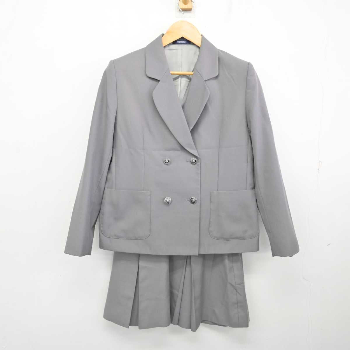 【中古】神奈川県 川和高等学校 女子制服 3点 (ブレザー・スカート) sf076909