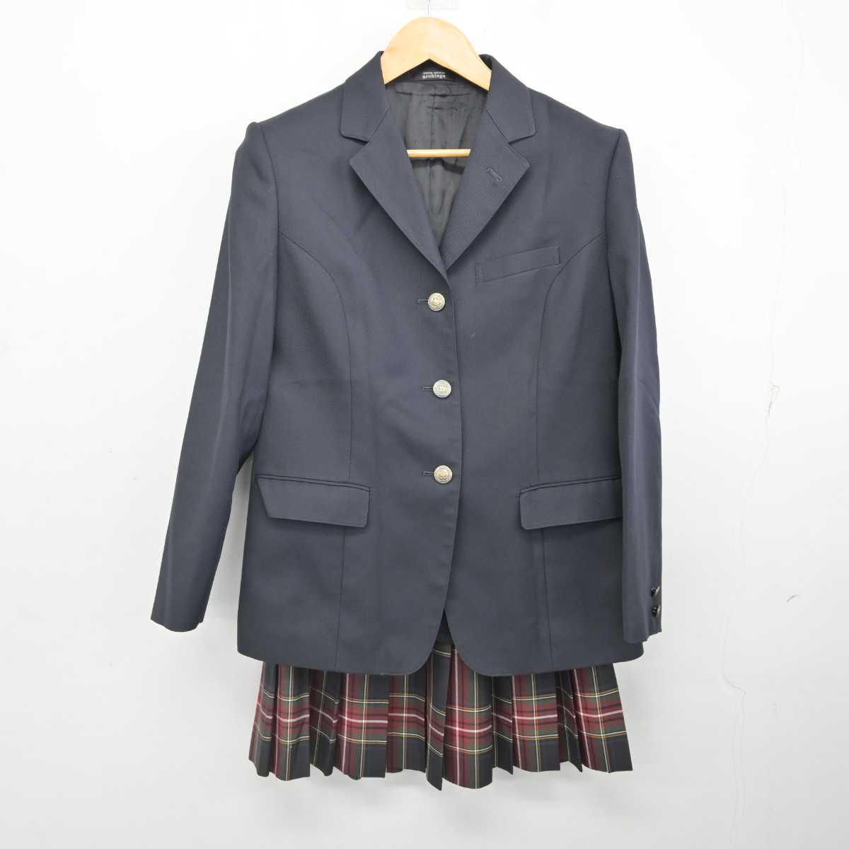 【中古】神奈川県 東山田中学校 女子制服 2点 (ブレザー・スカート) sf076911