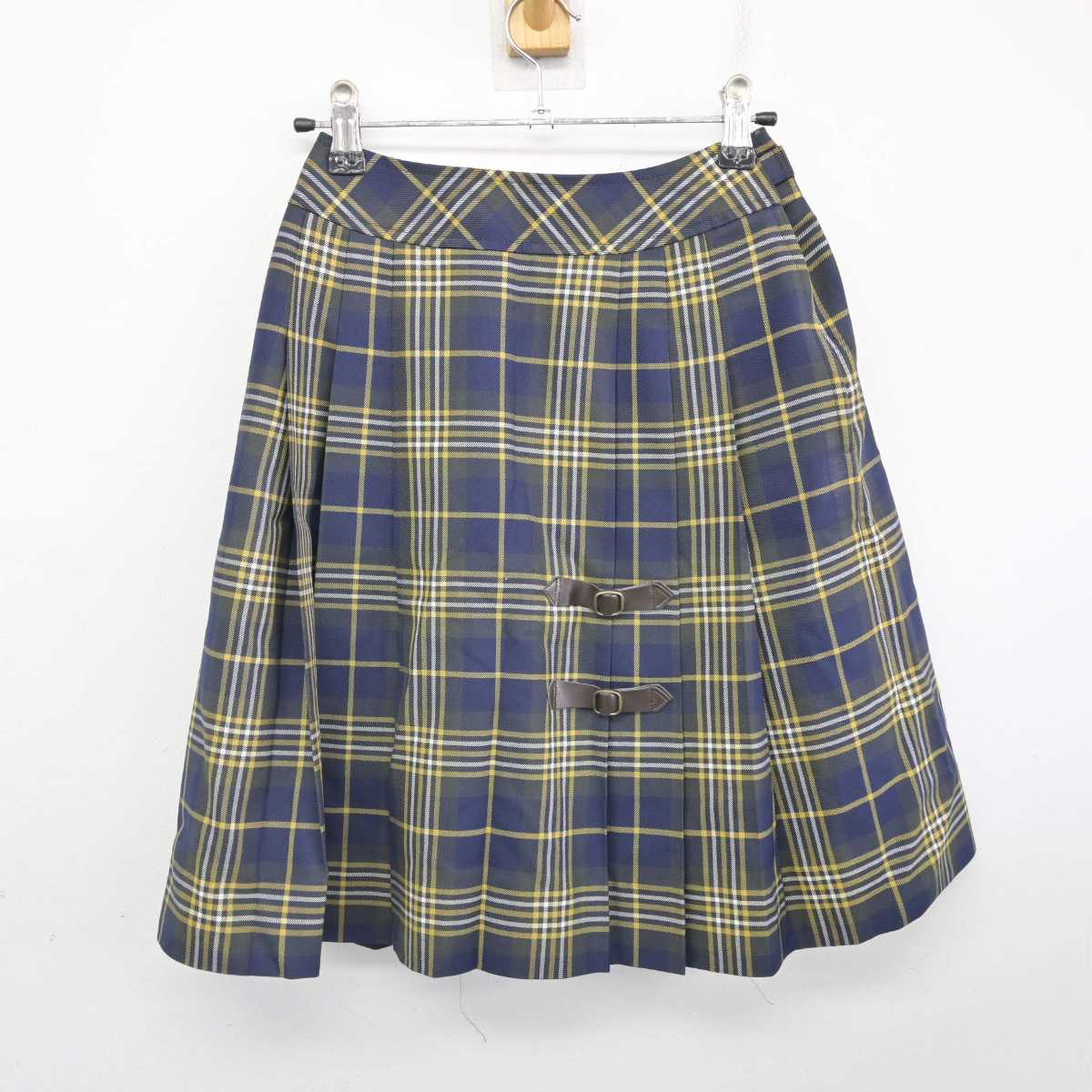 【中古】福岡県 沖学園高等学校 女子制服 6点 (ブレザー・ニット・シャツ・スカート) sf076916