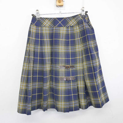 【中古】福岡県 沖学園高等学校 女子制服 3点 (ニットベスト・シャツ・スカート) sf076917