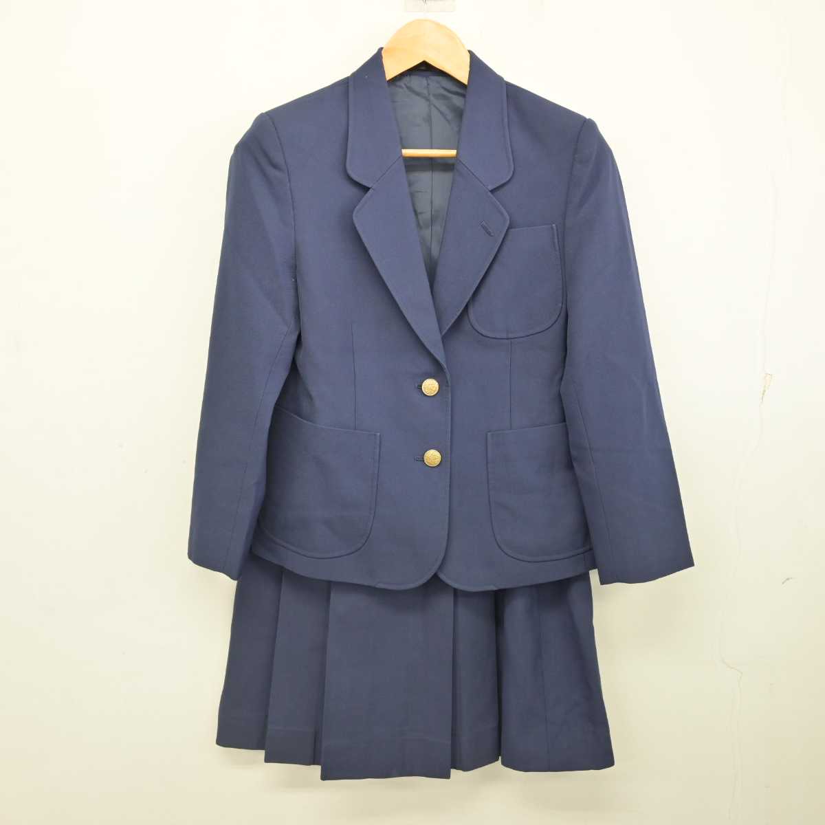 【中古】青森県 八戸西高等学校 女子制服 4点 (ブレザー・スカート) sf076929