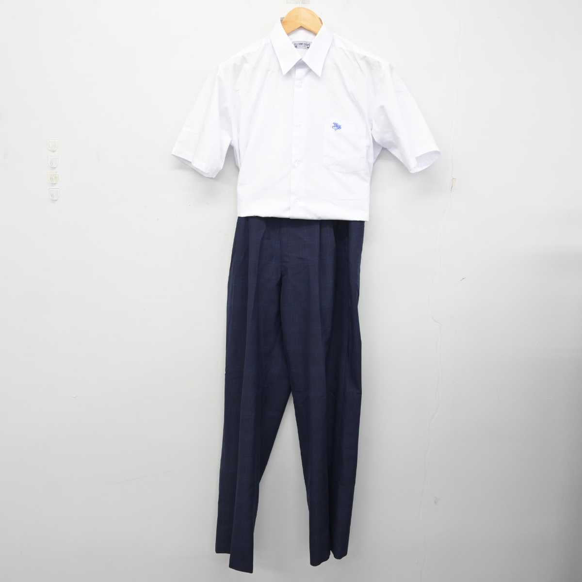 【中古】神奈川県 藤沢翔陵高等学校 男子制服 2点 (シャツ・ズボン) sf076936