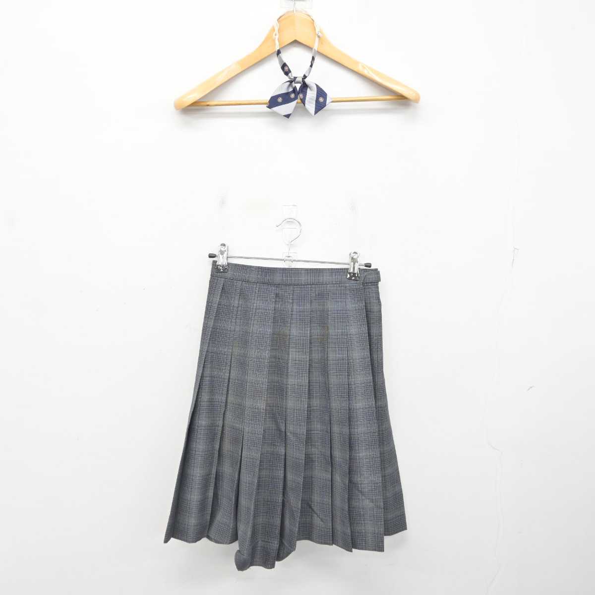 【中古】宮城県 中田中学校 女子制服 2点 (スカート) sf076944