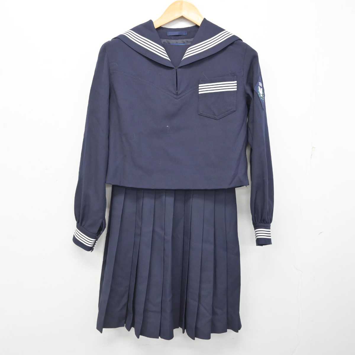 【中古】宮城県 常盤木学園高等学校 女子制服 2点 (セーラー服・スカート) sf076946