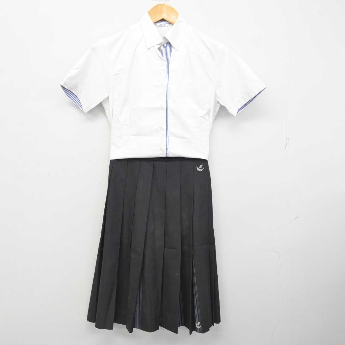 【中古】福岡県 福翔高等学校 女子制服 3点 (シャツ・シャツ・スカート) sf076948