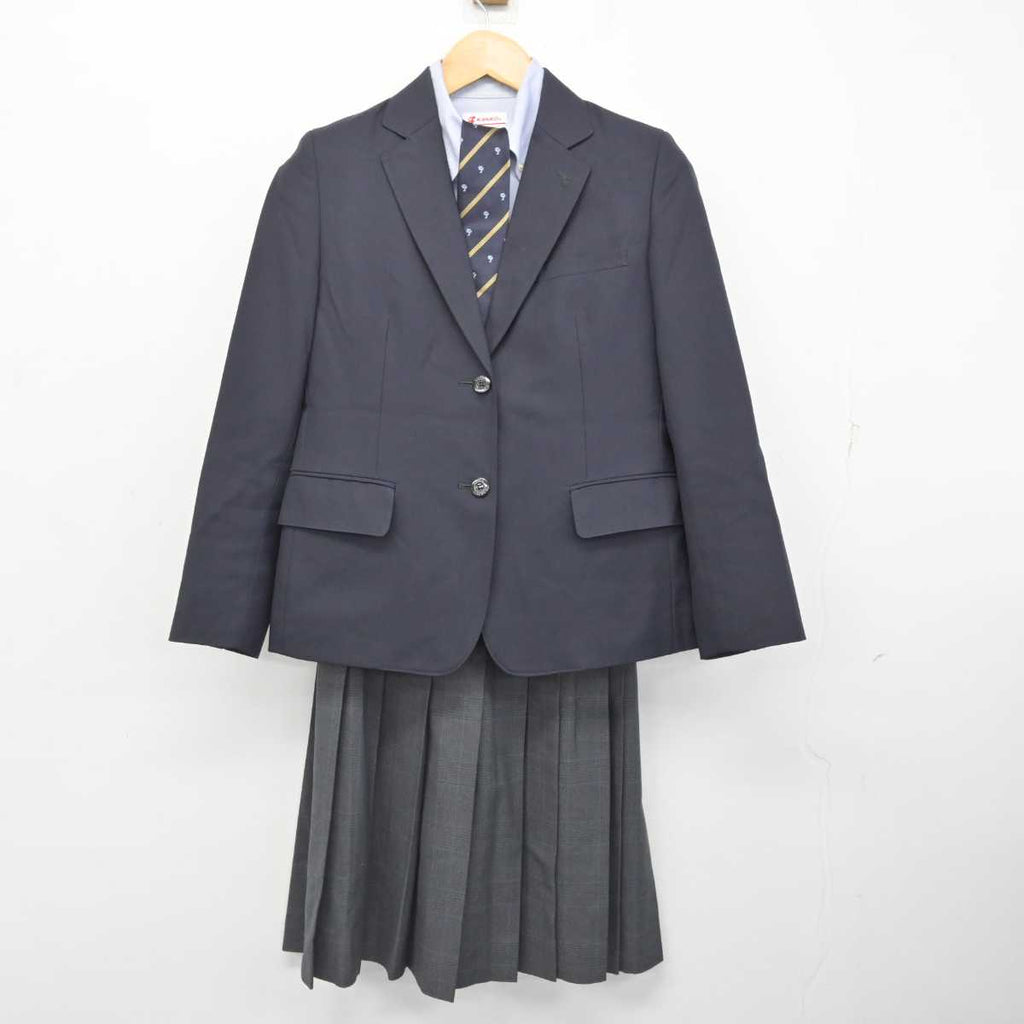 【中古】兵庫県 須磨学園高等学校 女子制服 4点 (ブレザー・シャツ・スカート) sf076952