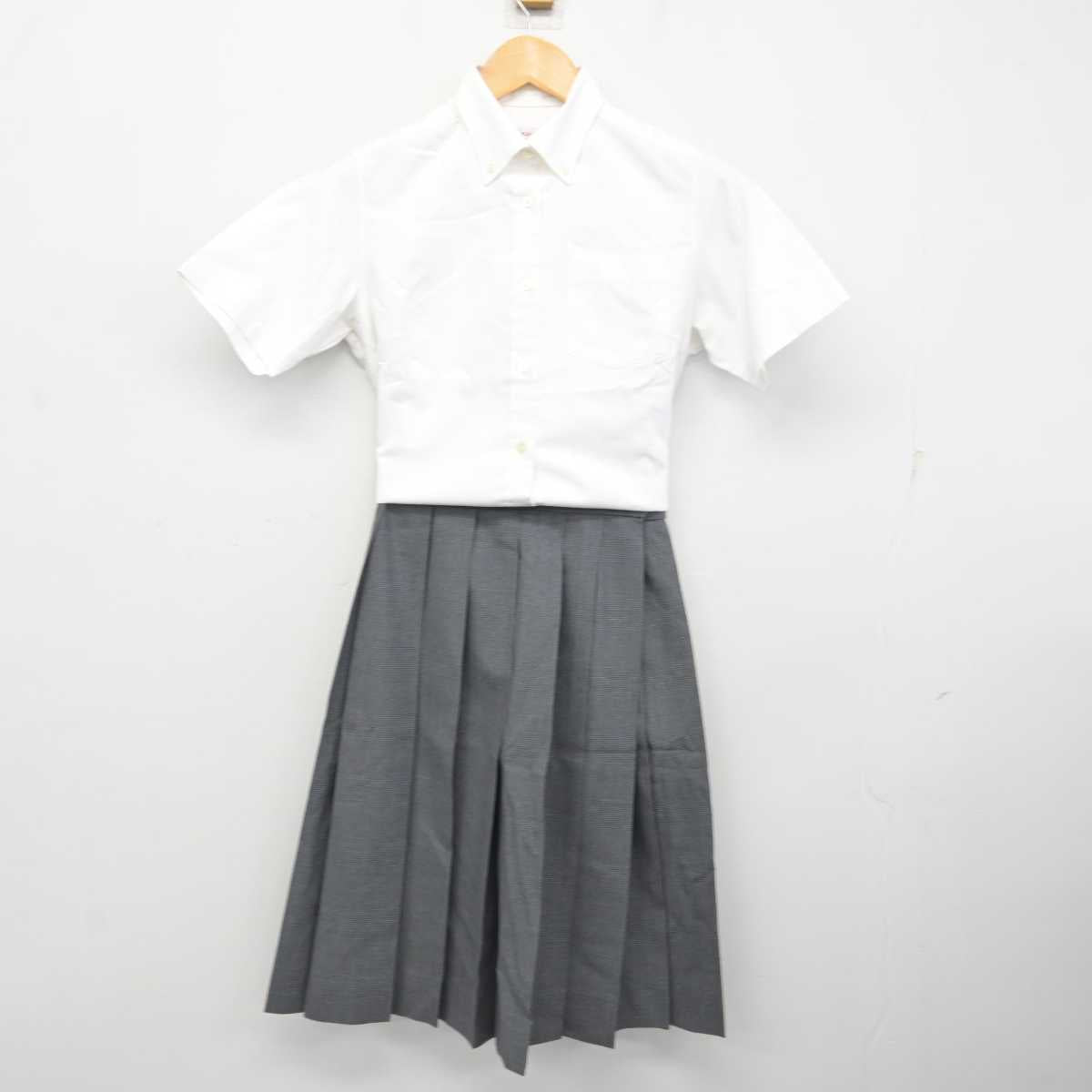 【中古】兵庫県 須磨学園高等学校 女子制服 3点 (シャツ・スカート) sf076953