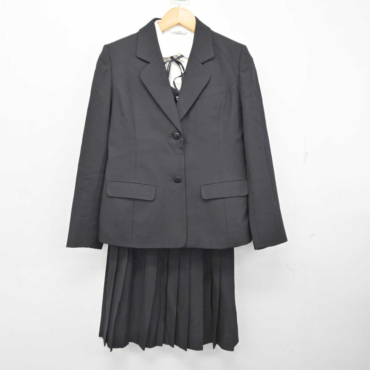 【中古】群馬県 太田女子高等学校 女子制服 5点 (ブレザー・ベスト・シャツ・スカート) sf076956