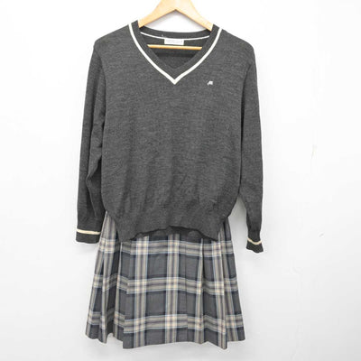 【中古】高知県 高知丸の内高等学校 女子制服 5点 (ブレザー・ニット・スカート) sf076959