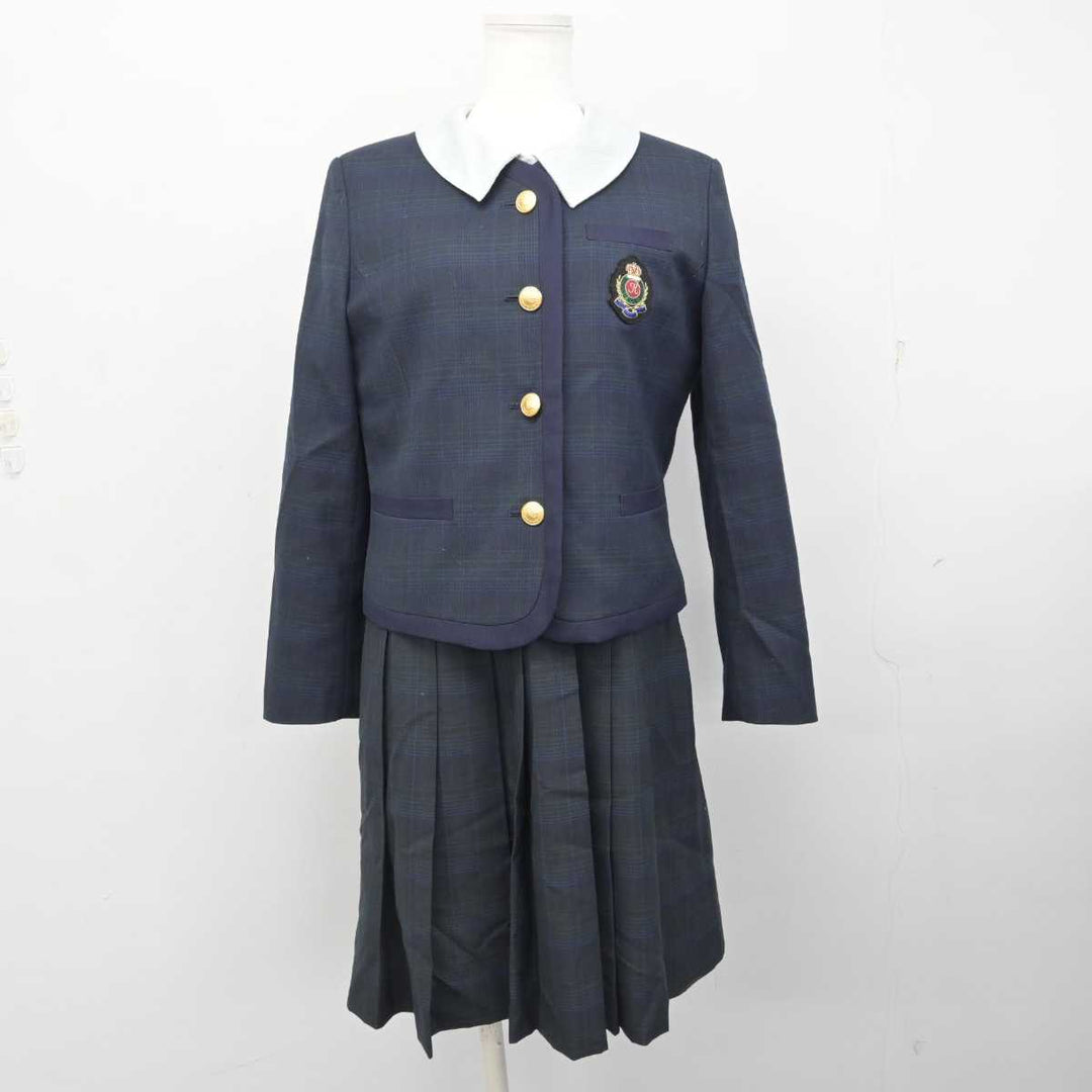 【中古】熊本県 熊本国府高等学校 女子制服 3点 (ブレザー・シャツ・ジャンパースカート) sf076961