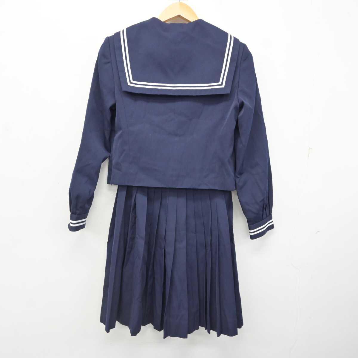 【中古】香川県 坂出高等学校 女子制服 2点 (セーラー服・スカート) sf076962