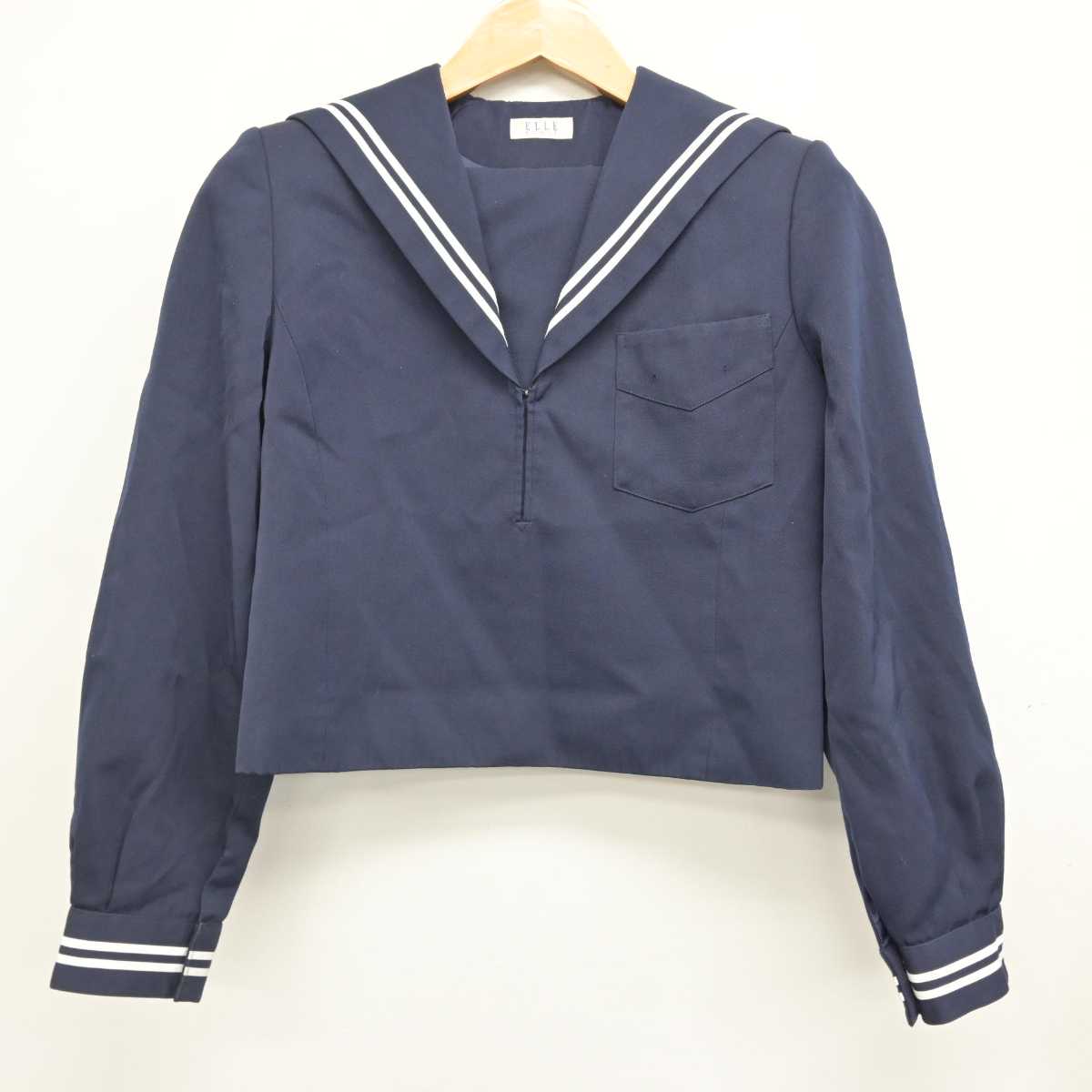 【中古】香川県 坂出高等学校 女子制服 2点 (セーラー服・スカート) sf076962