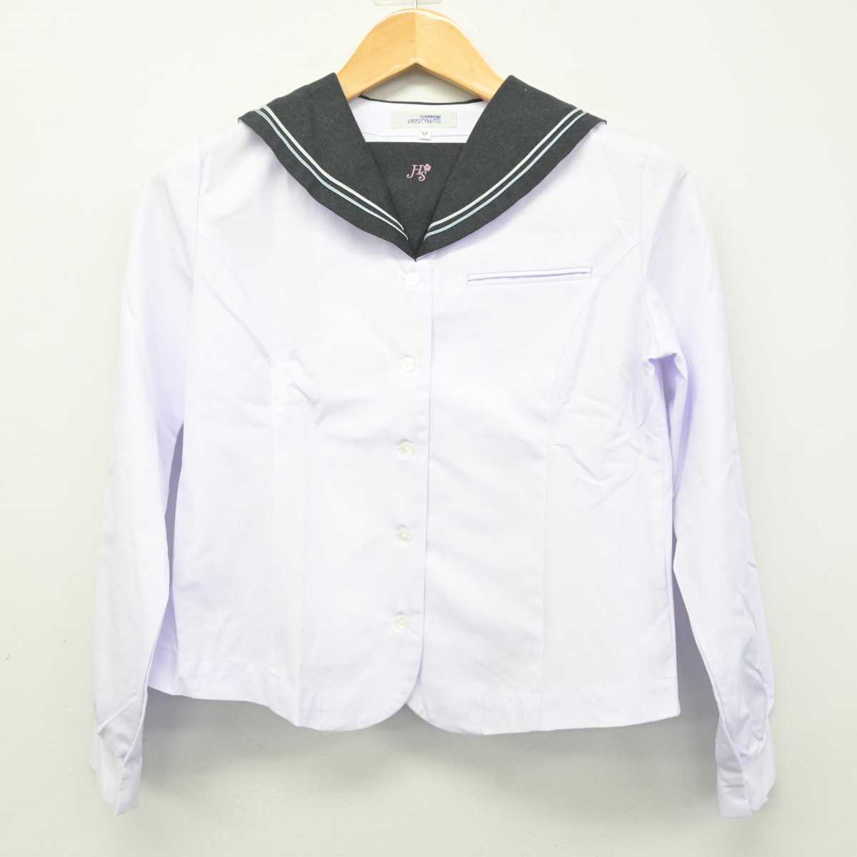 【中古】広島県 広島桜が丘高等学校 女子制服 2点 (セーラー服・ニット) sf076965