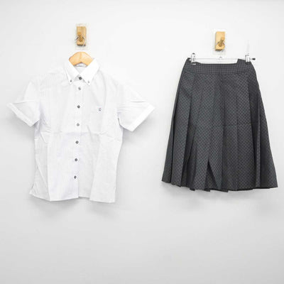 【中古】京都府 洛陽総合高等学校 女子制服 3点 (シャツ・スカート) sf076992