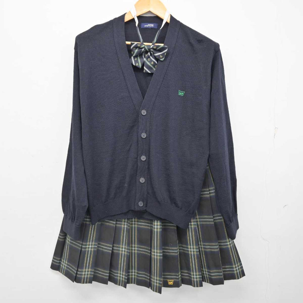 【中古】大阪府 阪南高等学校 女子制服 3点 (ニット・スカート) sf077001