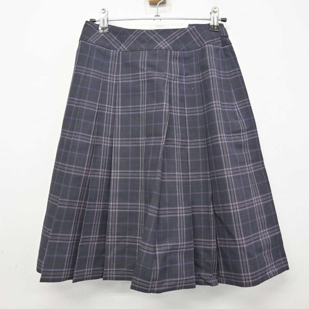 【中古】宮城県 多賀城高等学校 女子制服 5点 (ブレザー・ニット・スカート) sf077004