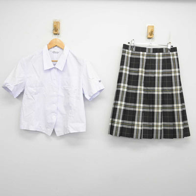 【中古】鹿児島県 鹿児島城西高等学校 女子制服 2点 (シャツ・スカート) sf077009