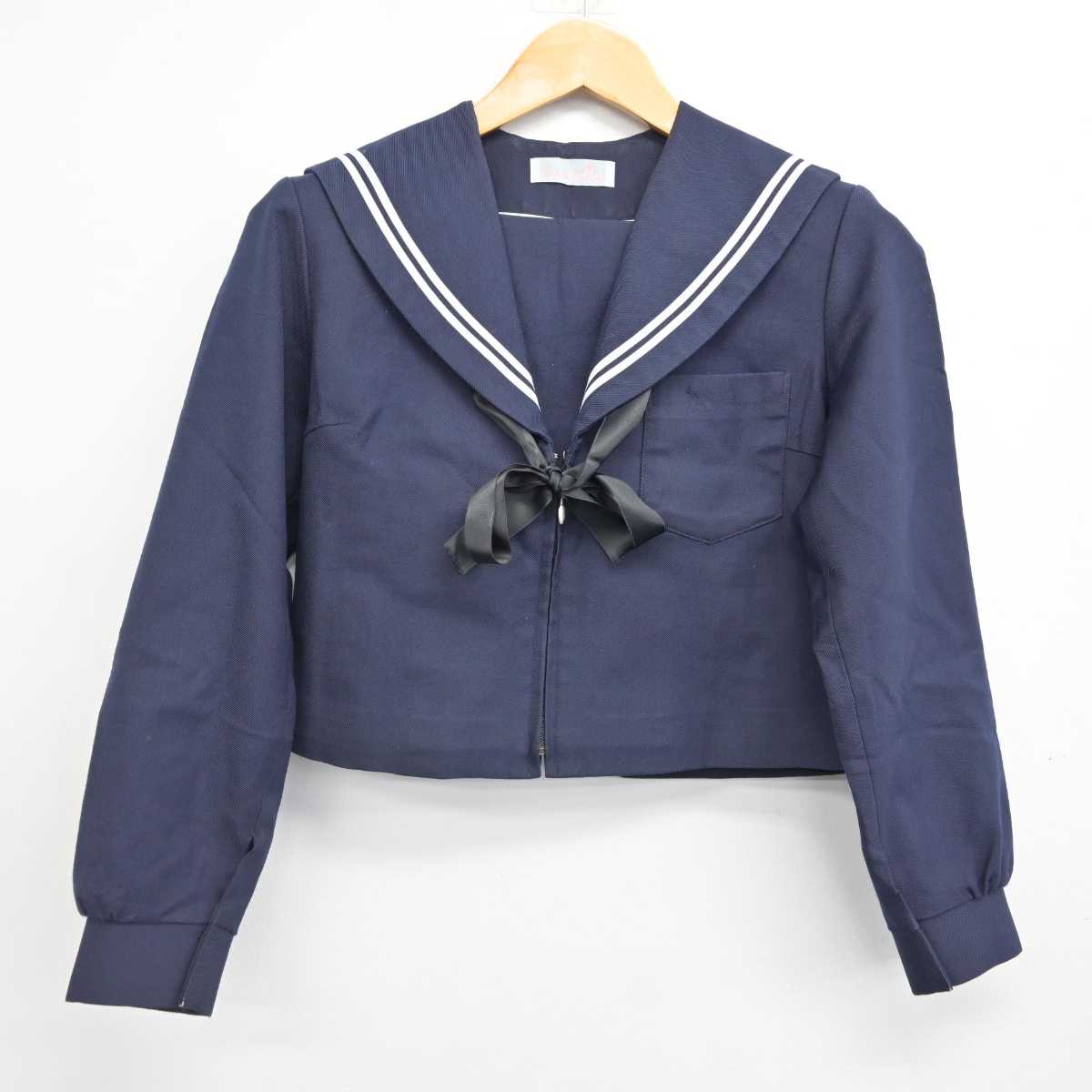 【中古】愛知県 横須賀高等学校 女子制服 4点 (セーラー服・スカート・スカート) sf077011