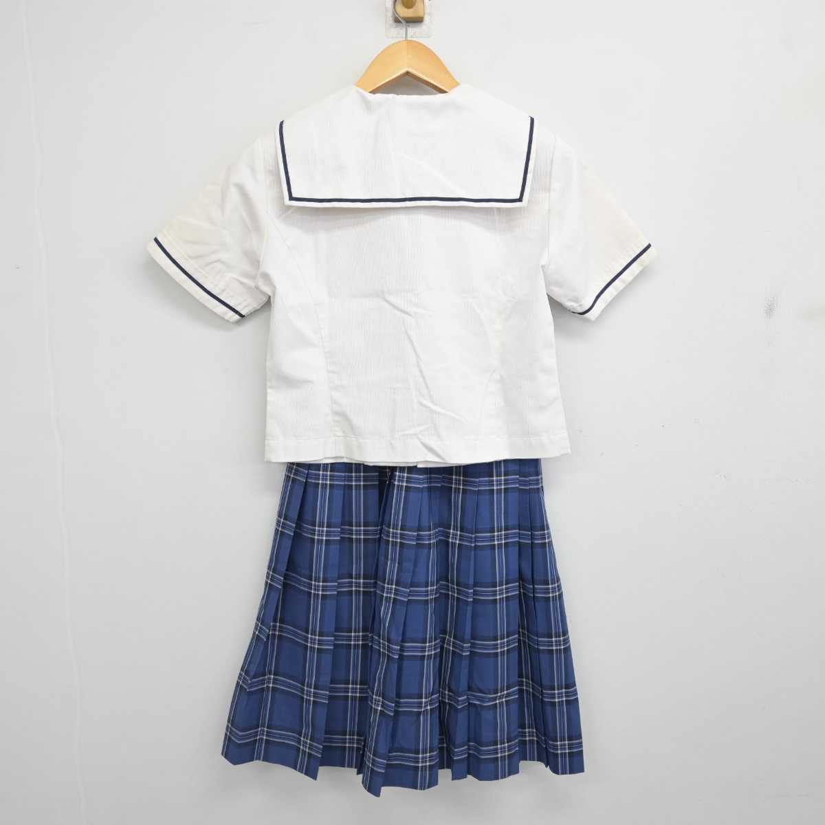 【中古】岡山県 総社高等学校 女子制服 3点 (セーラー服・スカート) sf077023