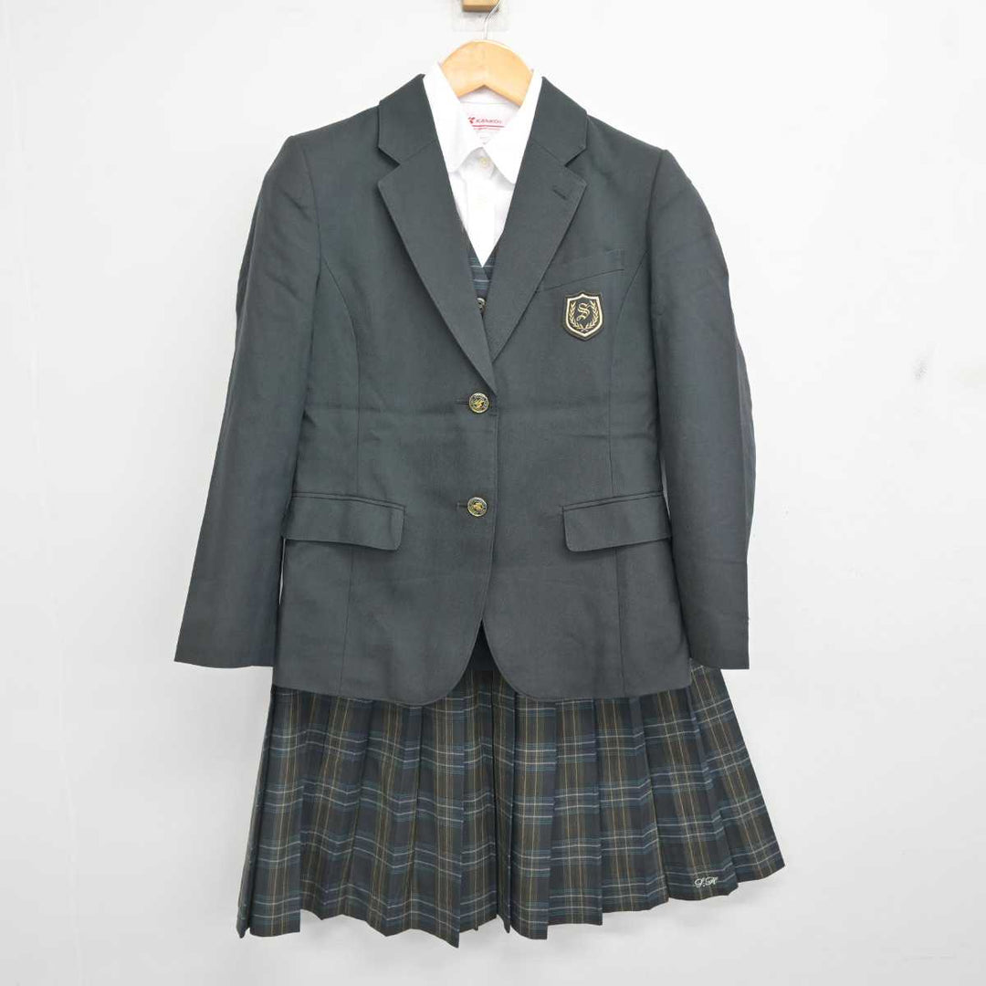 【中古】北海道 札幌西陵高等学校 女子制服 4点 (ブレザー・ベスト・シャツ・スカート) sf077032 | 中古制服通販パレイド