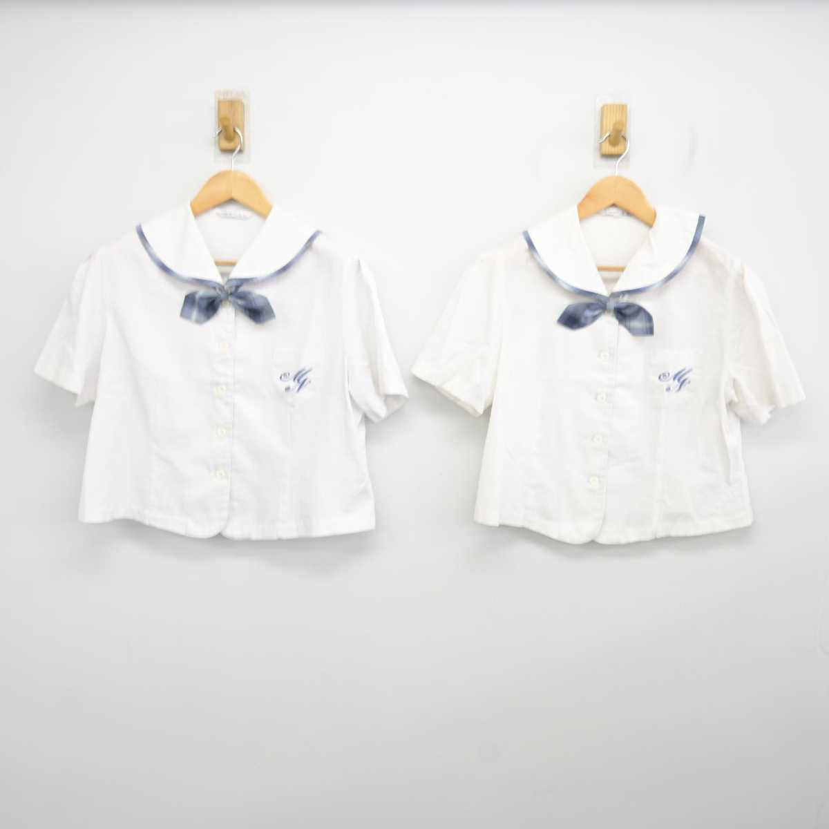 【中古】宮崎県 宮崎日本大学中学校・高等学校 女子制服 5点 (ブラウス・スカート) sf077037