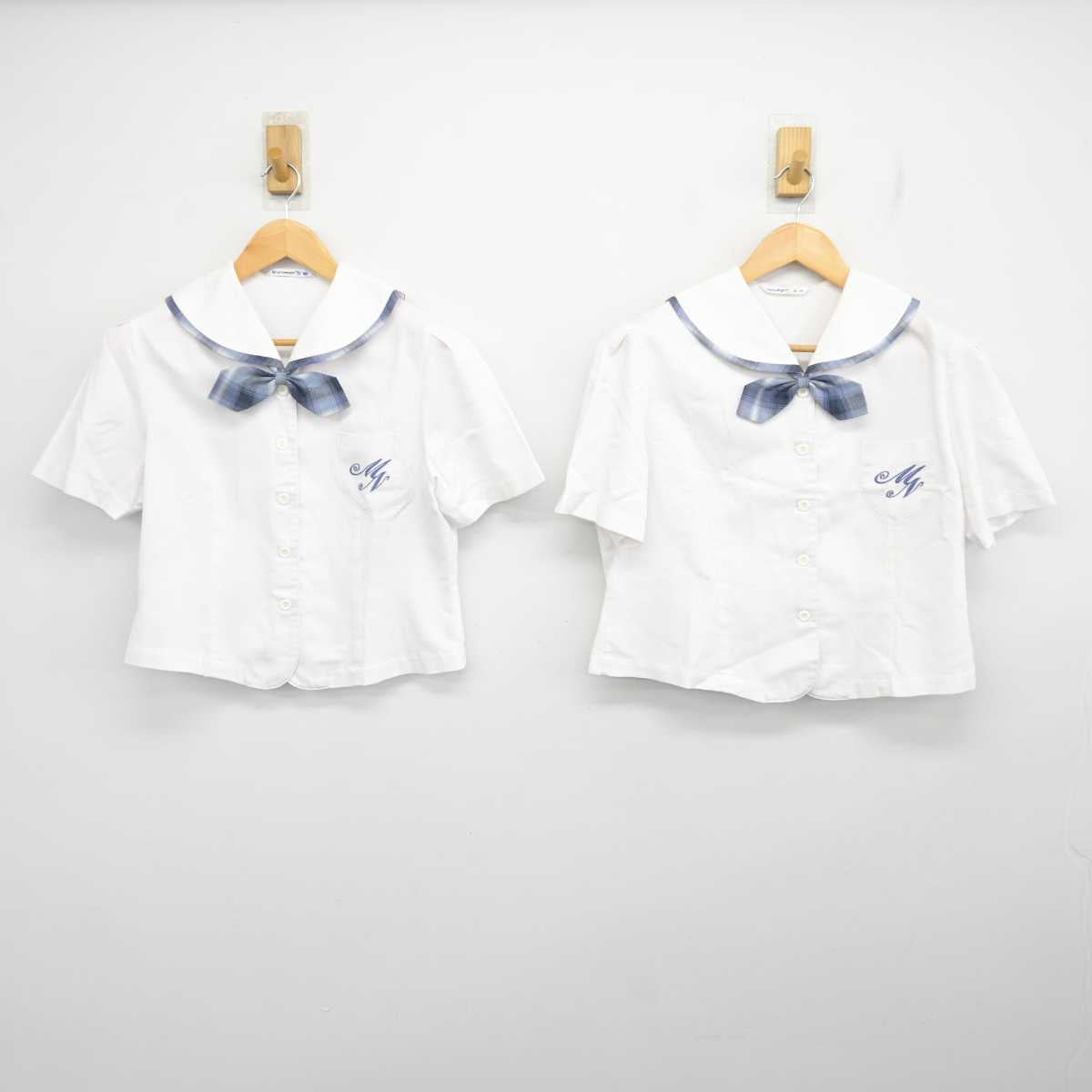 【中古】宮崎県 宮崎日本大学中学校・高等学校 女子制服 5点 (ブラウス・ブラウス) sf077038