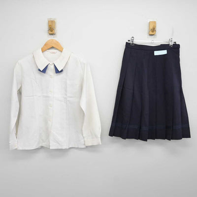 【中古】福岡県 筑紫台高等学校/旧制服 女子制服 2点 (シャツ・スカート) sf077044