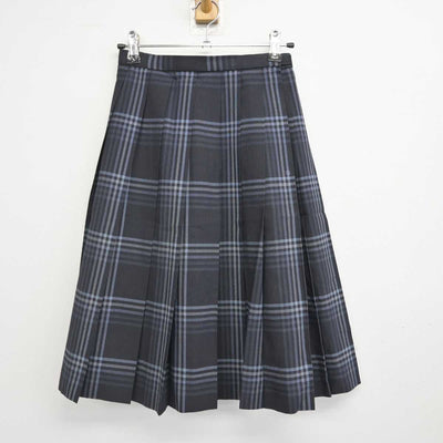 【中古】福岡県 中村学園女子中学・高等学校 女子制服 2点 (ニットベスト・スカート) sf077046