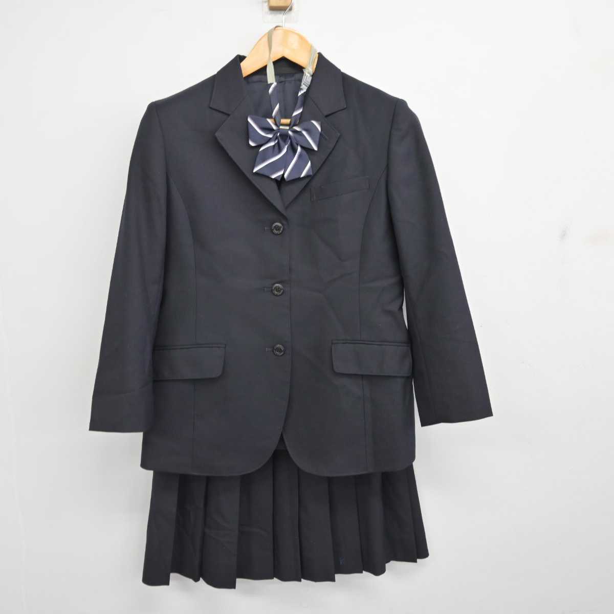 【中古】千葉県 鎌ヶ谷高等学校 女子制服 4点 (ブレザー・スカート) sf077052