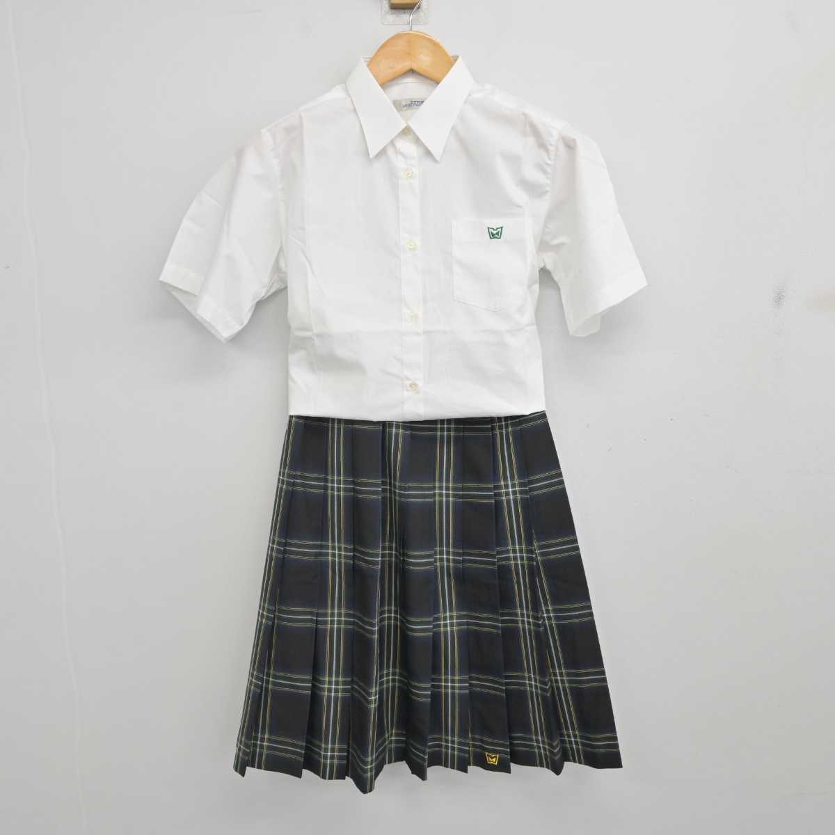 【中古】大阪府 阪南高等学校 女子制服 3点 (シャツ・スカート) sf077058