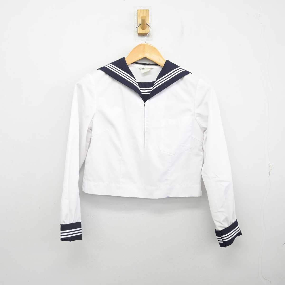 【中古】東京都 富士高等学校 女子制服 2点 (セーラー服) sf077064