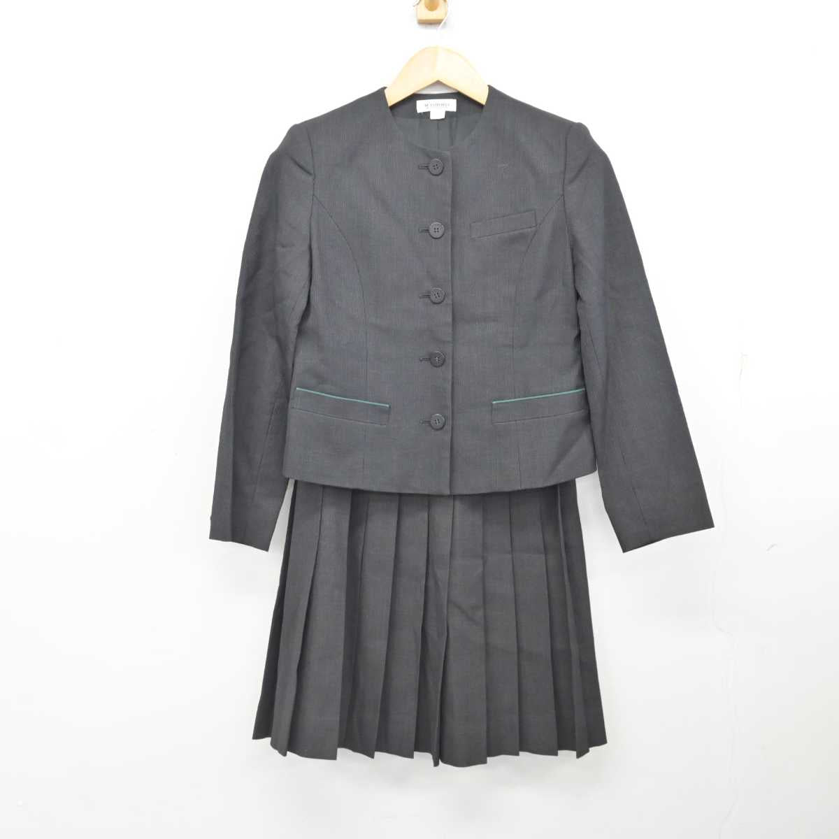 【中古】神奈川県 鎌倉女子大学 高等部 女子制服 3点 (ブレザー・ベスト・スカート) sf077073