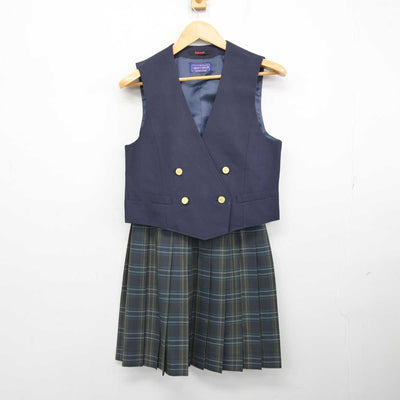 【中古】広島県 大下学園祇園高等学校 女子制服 4点 (ブレザー・ベスト・スカート) sf077083