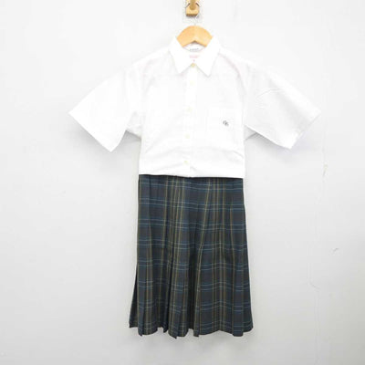 【中古】広島県 大下学園祇園高等学校 女子制服 3点 (ニットベスト・シャツ・スカート) sf077084