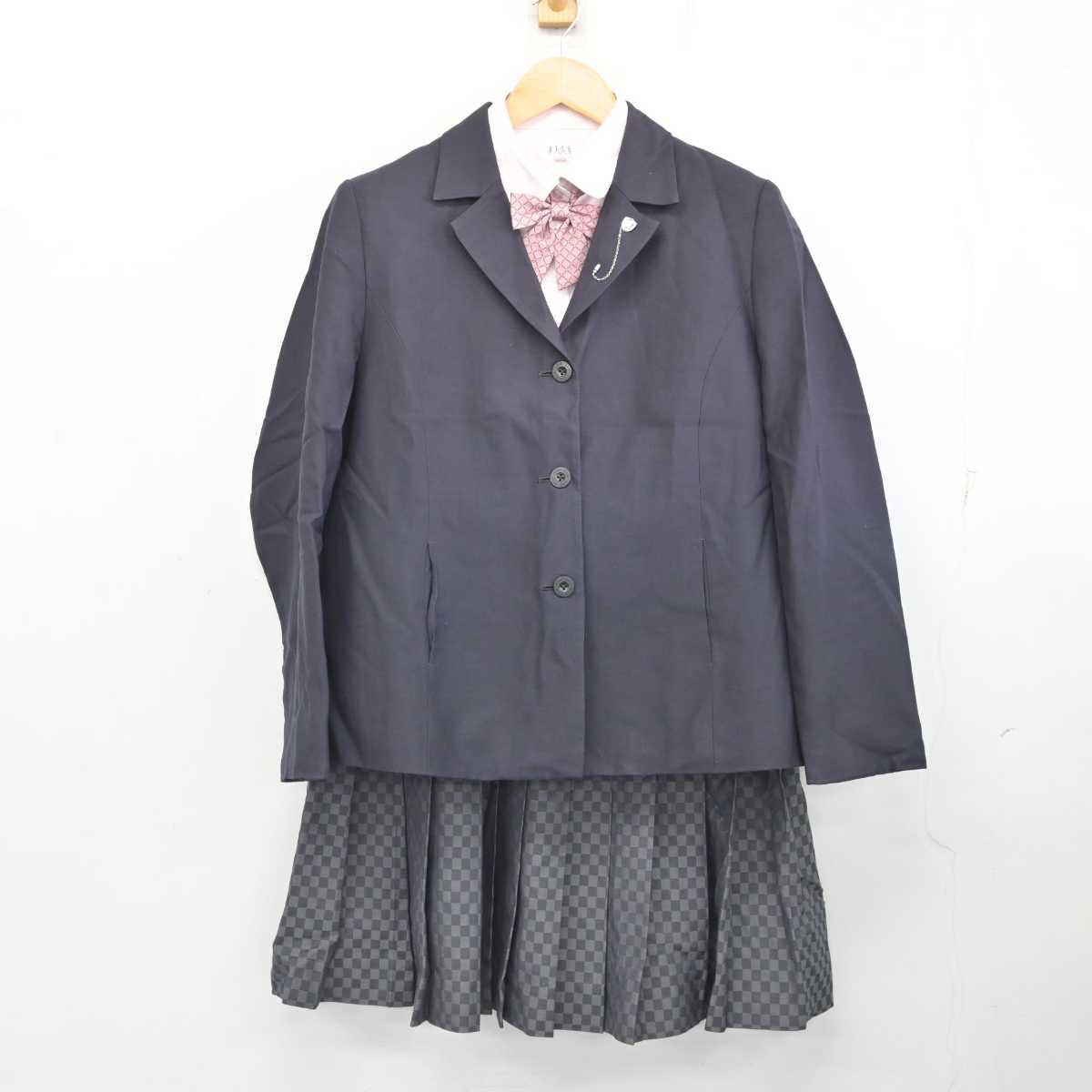 【中古】三重県 伊勢学園高等学校 女子制服 5点 (ブレザー・シャツ・スカート) sf077087