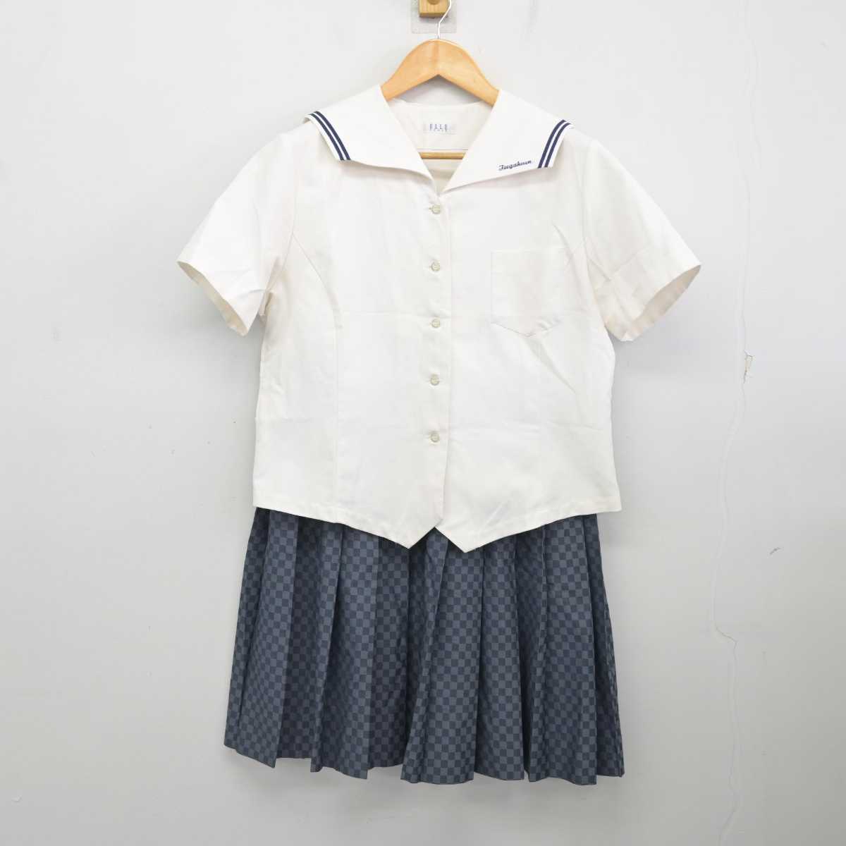 【中古】三重県 伊勢学園高等学校 女子制服 4点 (セーラー服・スカート) sf077088