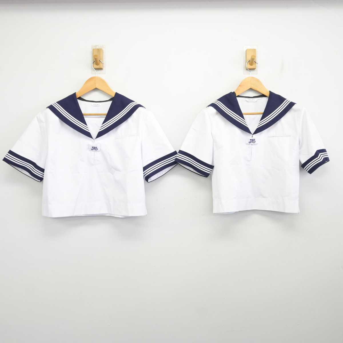 【中古】千葉県 横芝中学校 女子制服 3点 (セーラー服・セーラー服・スカート) sf077094