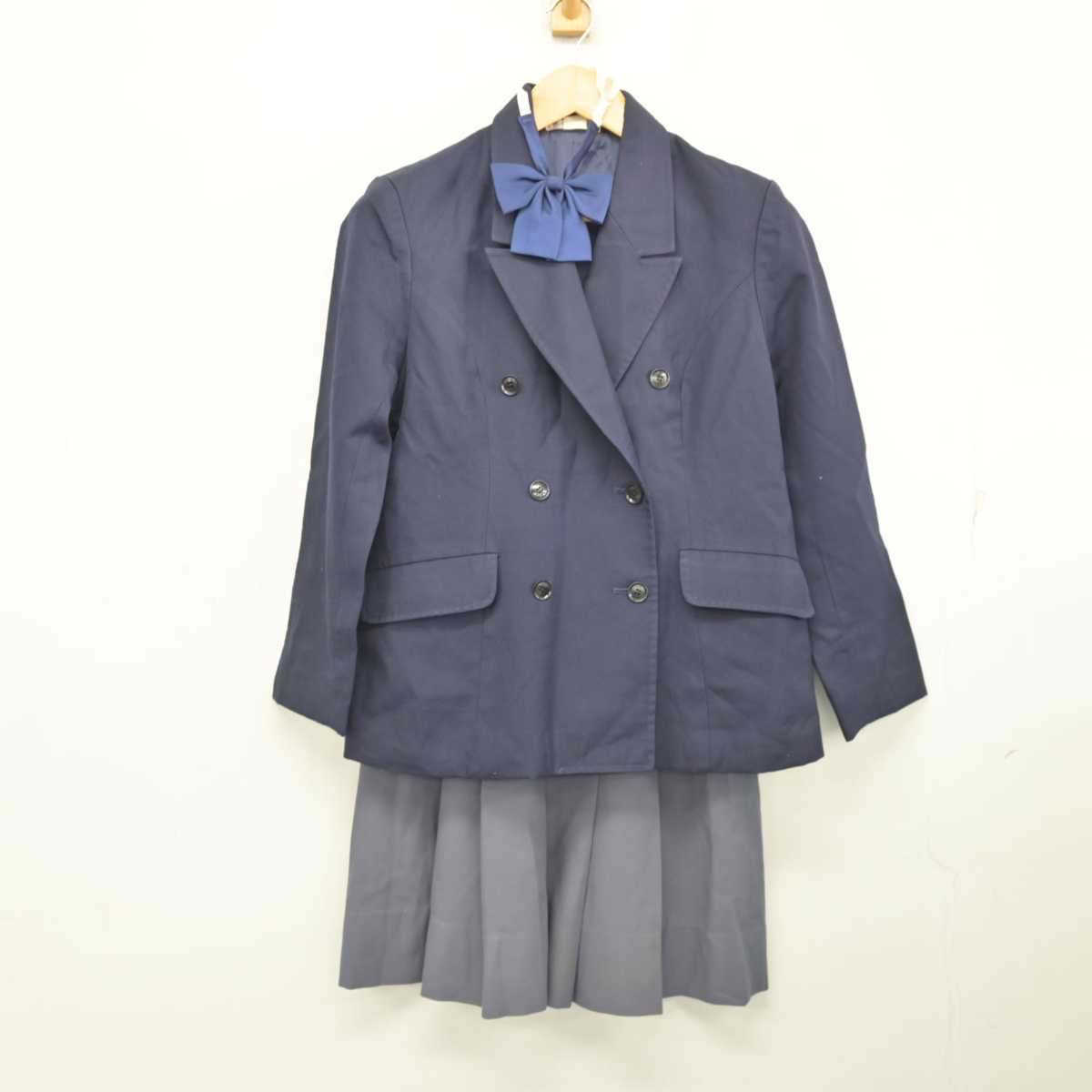 【中古】奈良県 平城高等学校 女子制服 4点 (ブレザー・ベスト・スカート) sf077098